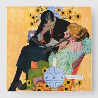 Love Dies langzaam Vierkante Klok