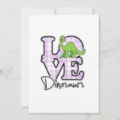 Love Dinosaurs Kaart (Achterkant)