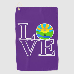 Love Disk Golf Basket Golf Towel Golfhanddoek