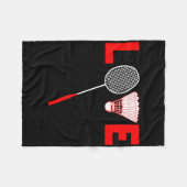 Love Dminton Retro Dminton Lover Cadeau Fleece Deken (Voorkant (Horizontaal))