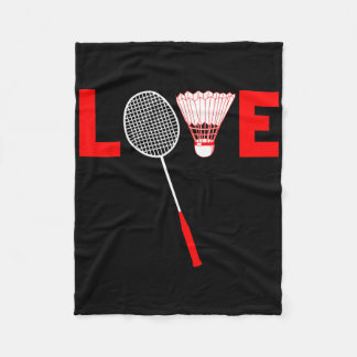 Love Dminton Retro Dminton Lover Cadeau Fleece Deken