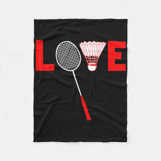 Love Dminton Retro Dminton Lover Cadeau Fleece Deken (Voorkant)
