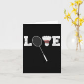 Love Dminton Shuttle Birdies – Dminton Sport 1 Kaart (Gele Bloem)