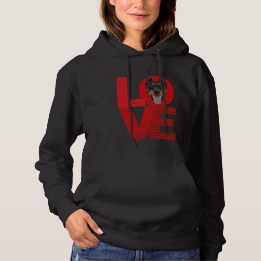Love Doberman 189 Hoodie (Voorkant)
