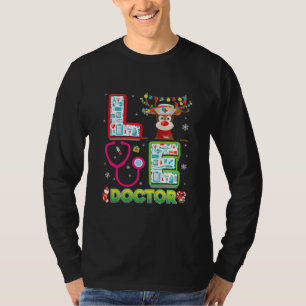 Love Doctor Reindeer Stethoscope Sweater Ugly T-shirt