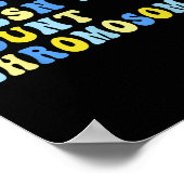 Love Doesnt Count Chromosomes T21 Down Syndrome Aw Poster (Hoek)