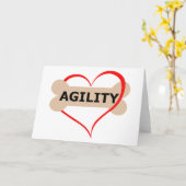 Love Dog Agility Kaart (Gele Bloem)