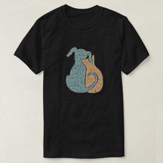 Love Dog Cat Graphic T-Shirt (Design voorkant)