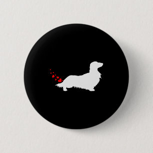 Love Dog Farts Apparel Corp. Valentijnsdag Lange H Ronde Button 5,7 Cm