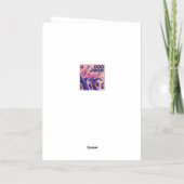 Love Dog Mum Roze Paarse Folie Wenskaart (Achterkant)