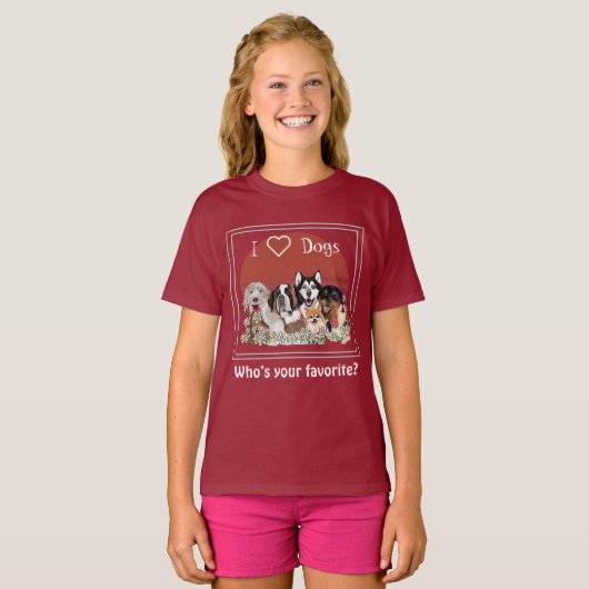 Love Dog Pack Club T-shirt (Voorkant volledig)