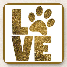 Love Dog Paws Pet Bier Onderzetter