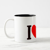 Love Dog Tweekleurige Koffiemok (Links)