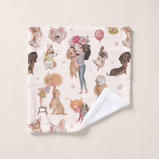 Love Dogs Bad Handdoek (Wasdoekje)