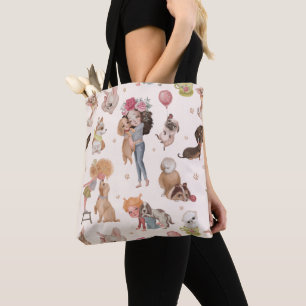 Love Dogs Canvas tas
