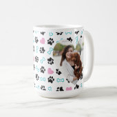 Love dogs Custom Name Photo Mug Gift Koffiemok (Voorkant rechts)