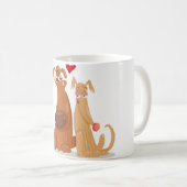 Love Dogs Mug Koffiemok (Voorkant rechts)