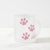Love Dogs Perzonalized Matglas Koffiemok (Voorkant rechts)