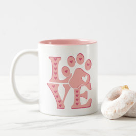 Love Dogs Perzonalized Tweekleurige Koffiemok