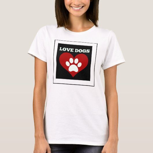 Love Dogs T-shirt (Voorkant)