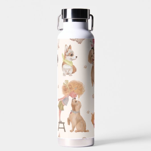 Love Dogs Waterfles (Voorkant)