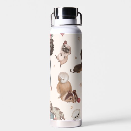 Love Dogs Waterfles (Achterkant)