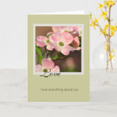 Love Dogwood Flowers Kaart (Gele Bloem)