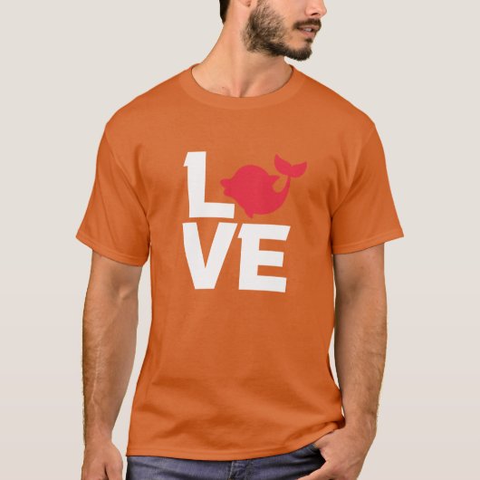 Love Dolphin cadeau T-shirt (Voorkant)