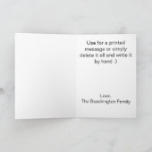 *~**~ LOVE Doodle Art Kleurrijke grillige bloem Bedankkaart (Binnen)