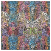 Love Doodle Fabric Stof (Swatch)