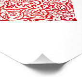 Love Doodle Heart Abstract Art, No 02 Foto Afdruk (Hoek)