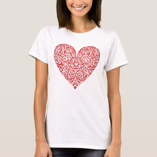 Love Doodle Heart Abstract Art, No 02 T-shirt (Voorkant)