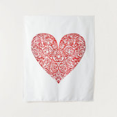 Love Doodle Heart Abstract Art, No 02 Wandkleed (Voorkant)