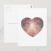 Love Doodle Heart Abstracte Art Briefkaart (Voorkant / Achterkant)