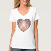 Love Doodle Heart Abstracte Art T-shirt (Voorkant)