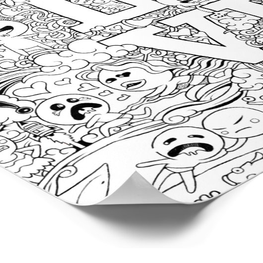 Love Doodle Poster (Hoek)