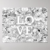 Love Doodle Poster (Voorkant)