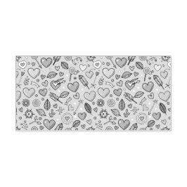Love Doodle Tapestry Zelfinktende Stempel