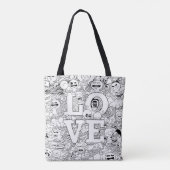 Love Doodles Tote Bag (Achterkant)