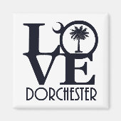 LOVE Dorchester,SC Magneet (Voorkant)