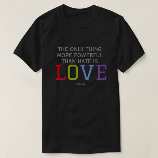 LOVE (double sided) (dark) - A MisterP Shirt (Design voorkant)