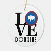 LOVE Douglas Wyoming Keramisch Ornament (Links)