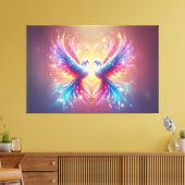 Love Dove Birds Canvas Afdruk (Insitu (Woonkamer))