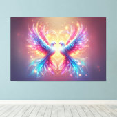 Love Dove Birds Canvas Afdruk (Insitu (Houten vloer))