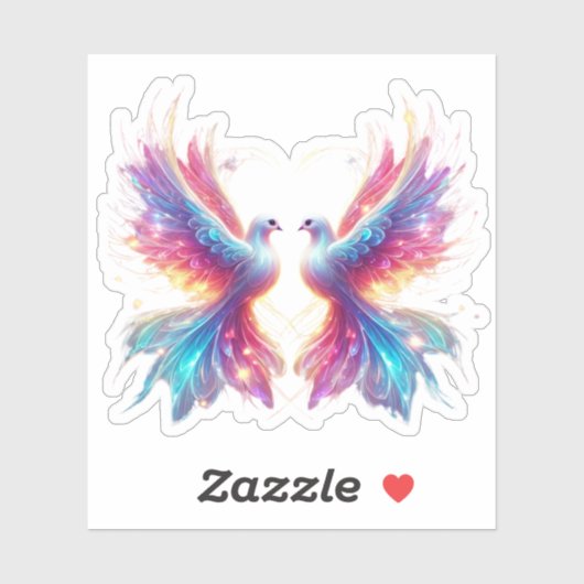 Love Dove Birds Sticker (Vel)