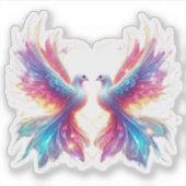 Love Dove Birds Sticker (Voorkant)