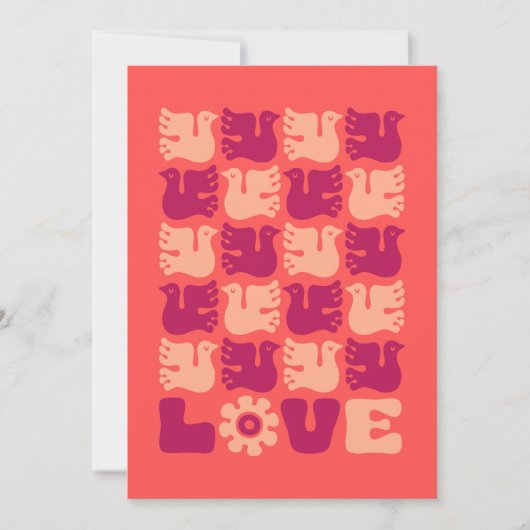 Love Dove Feestdagenkaart (Voorkant)