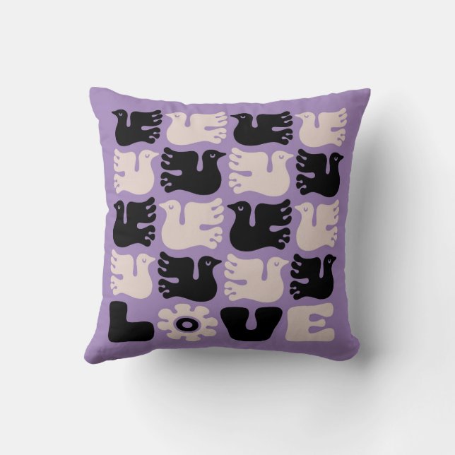 Love Dove Kussen (Achterkant)