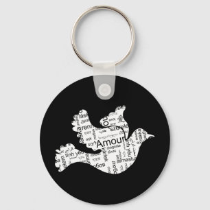 Love Dove Sleutelhanger