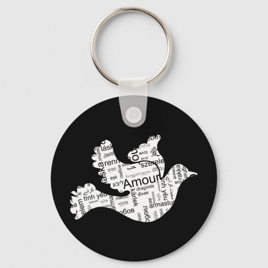 Love Dove Sleutelhanger (Voorkant)